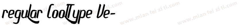 regular CoolType Ve字体转换